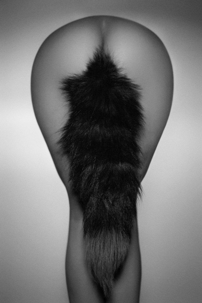 Girl with anal tail