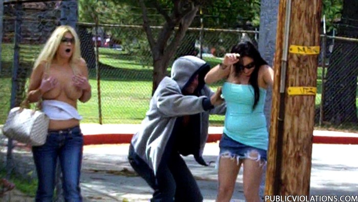 Blonde Fuck on the street