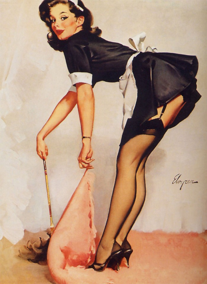 Cleaner in stockings