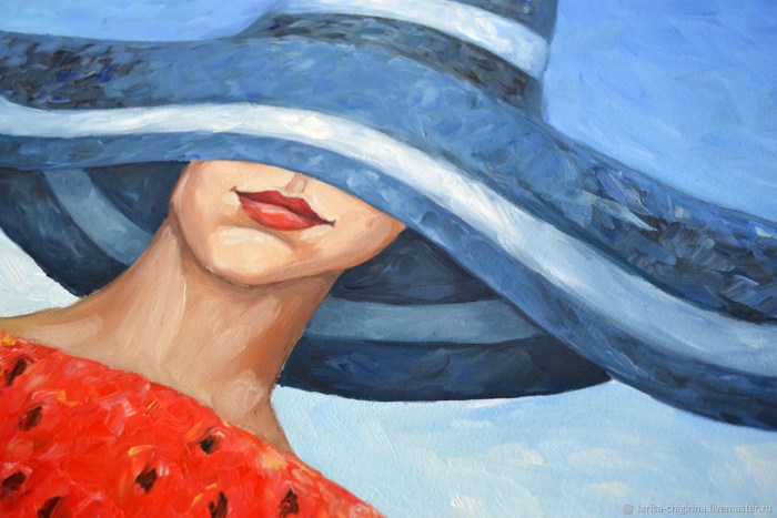 Girl in an oil hat