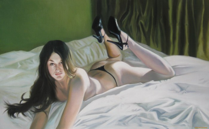 Girl in bed drawing