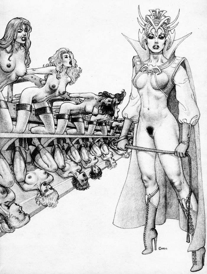 BDSM drawings torture slaves