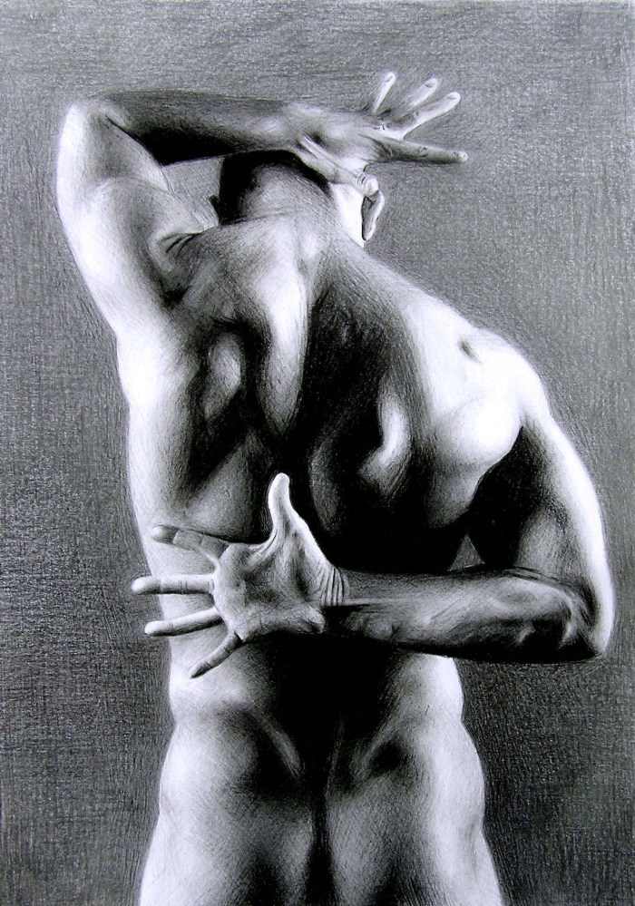Erotic photo shoot with a man