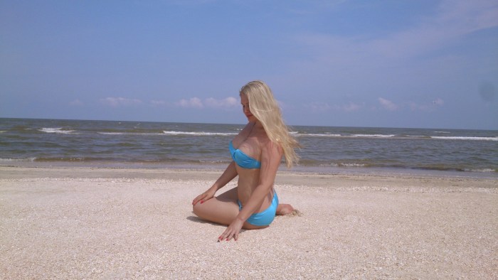 The redhead undressed private