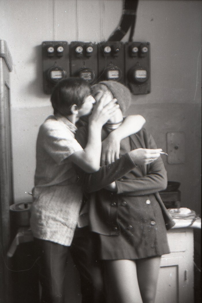 Naked in Soviet apartment