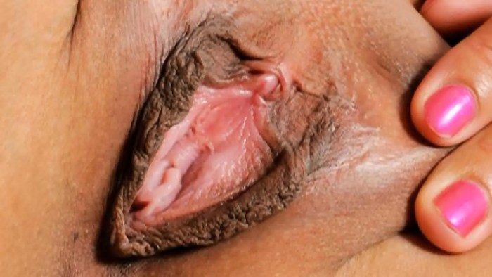 Vagina in the form of a burger