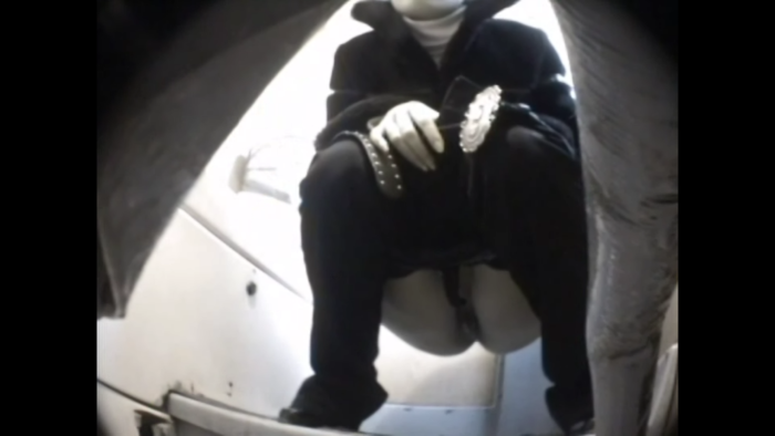 Hidden camera in women's toilet