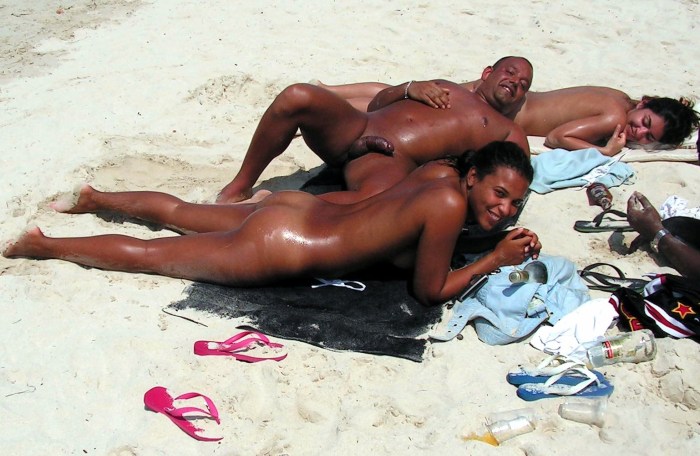 Naked Brazilians on the beach
