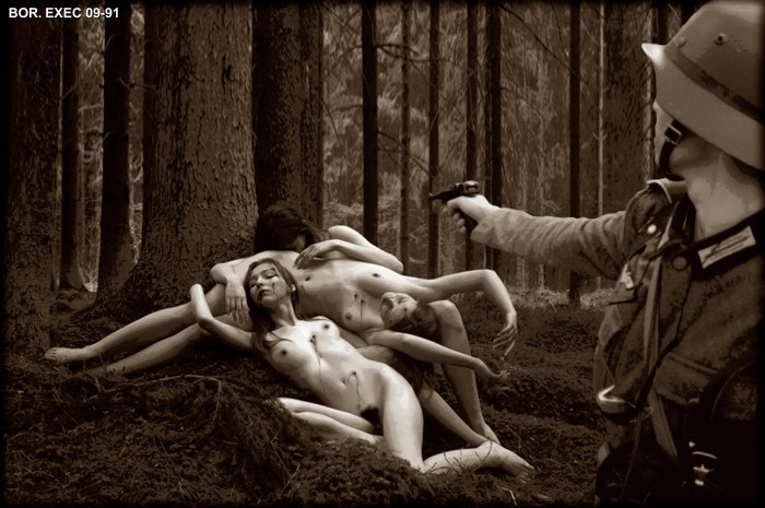 Crucified the naked woman BDSM