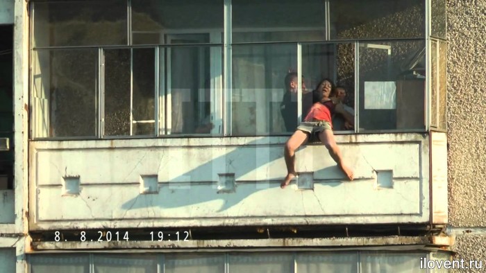 Baba on the balcony