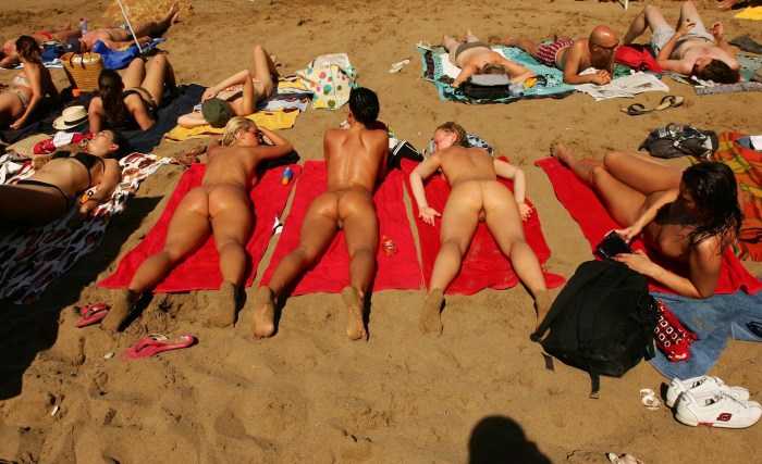 Asian on the beach naked fuck