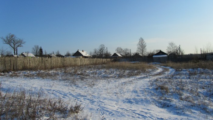Village of Pogorelka Glebovskoye rural settlement