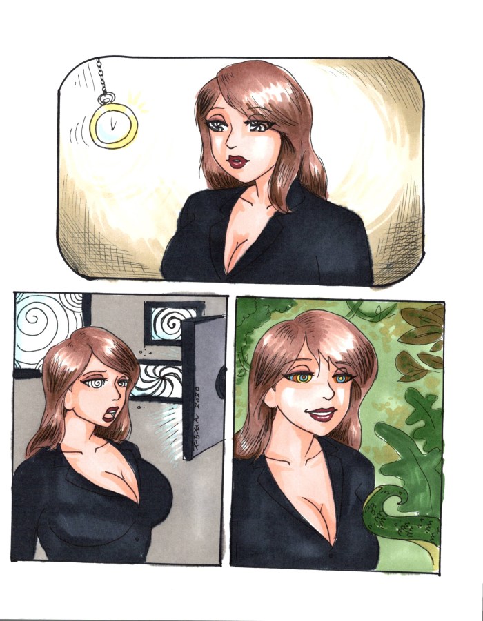 Girls with hypnotic eyes