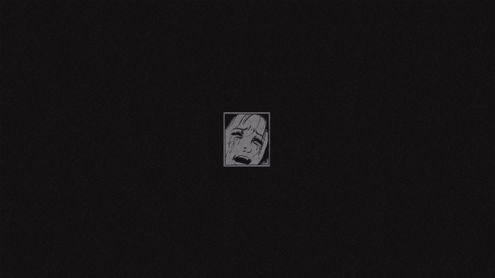 Black white wallpaper on the phone