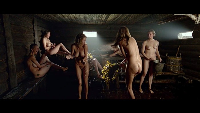 And the dawns here are quiet 2015 scene in the bathhouse of the actress