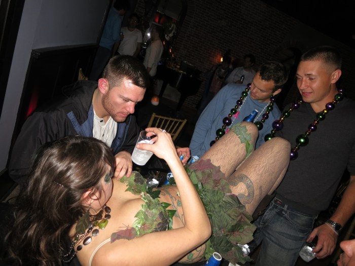 Girls on a corporate party