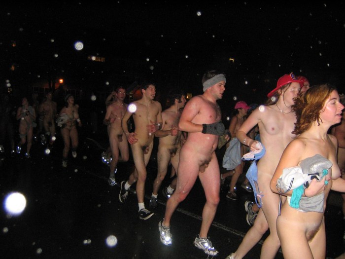 A lot of naked heifers in nature
