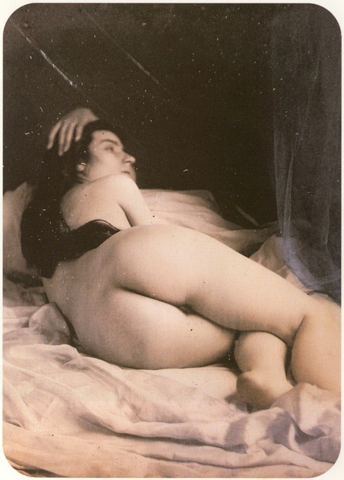 Naked women at the age of retro