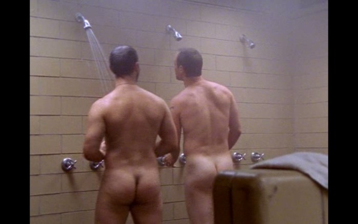 Naked boys in the shower