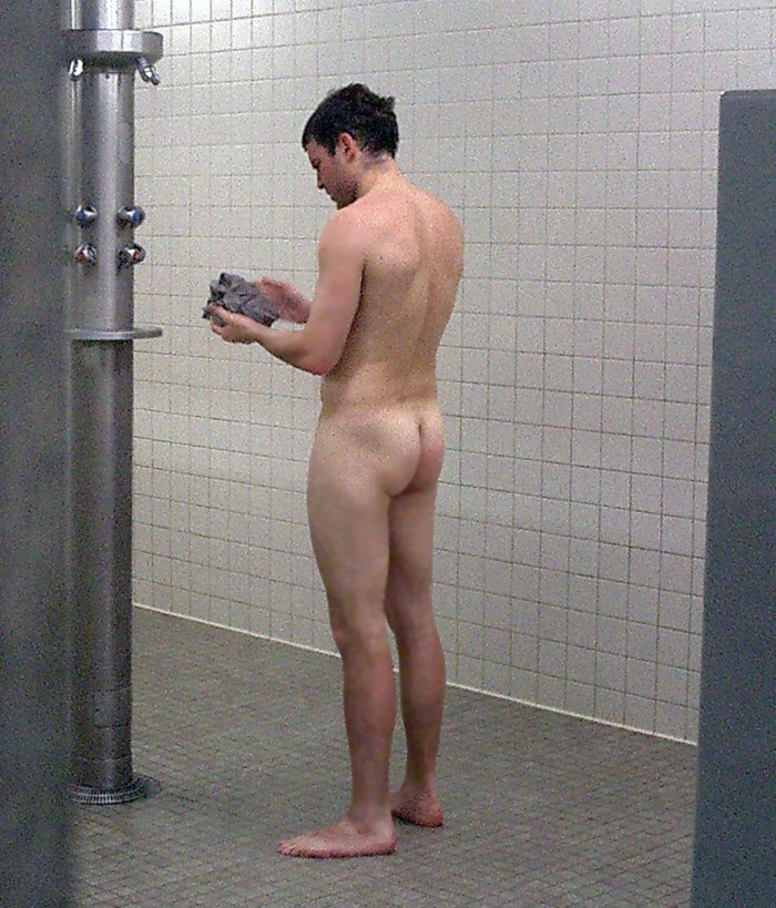 Naked excited guys