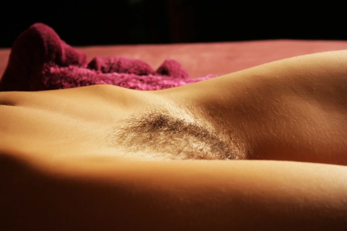 Beautiful hairy pubis