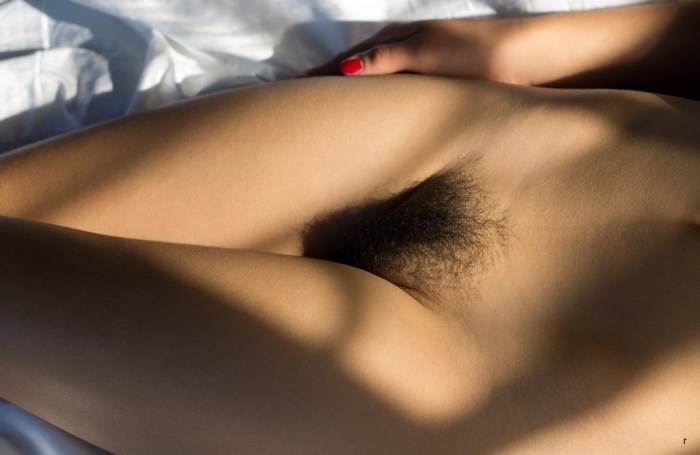 Beautiful hairy pubis