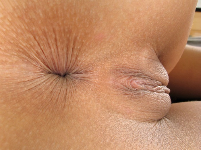 Beautiful anal close -up