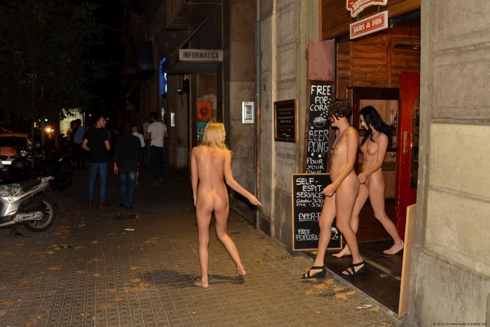 Naked in public beautiful