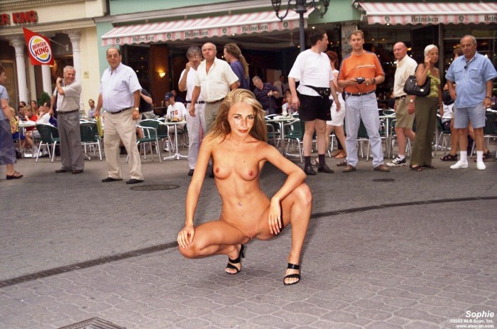 Russian girls are exposed in public