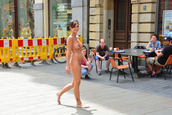 Russian girls are exposed in public