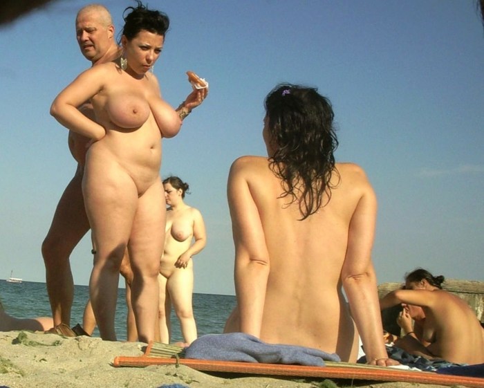Girls on a nudist beach