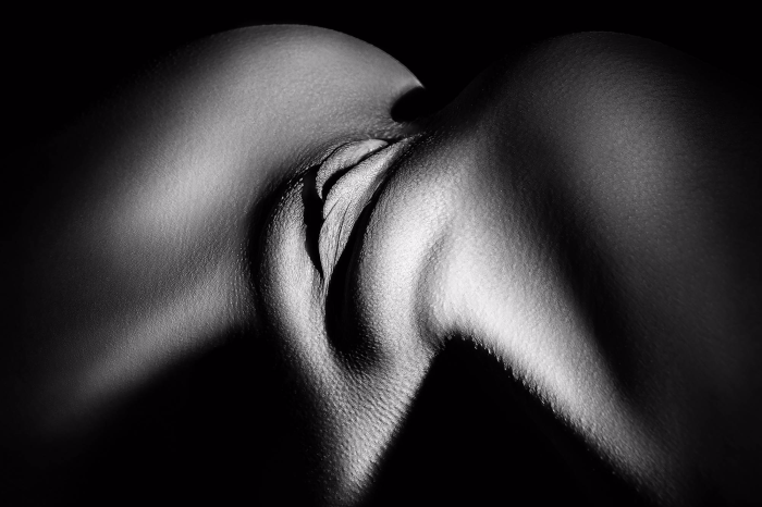 Beautiful black white nude