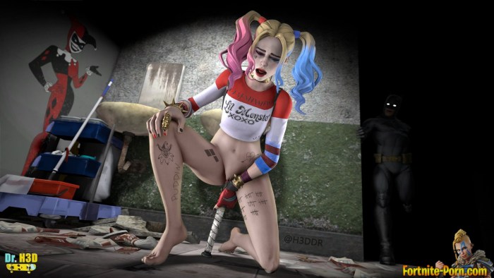 Naked Harley Harley Quin