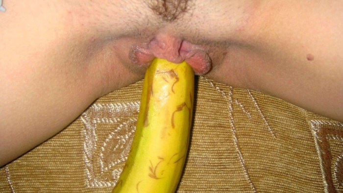 Female masturbation banana