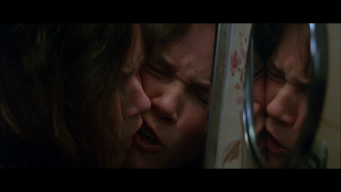 Passionate kiss for the night