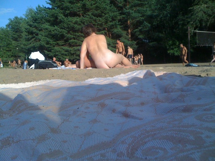 Gangbang drunk in nature