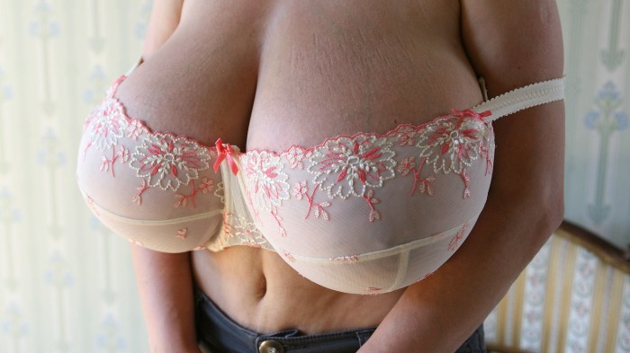 Large elastic breasts homemade