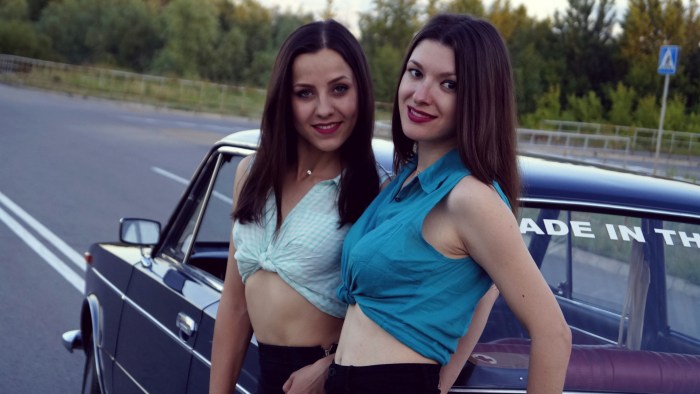 Beautiful brown -haired women 16 years old