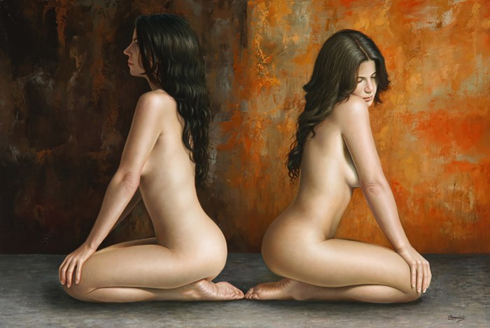 Portrait of nude