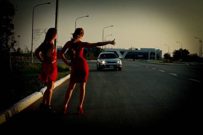 Prostitution in Russia on the roads