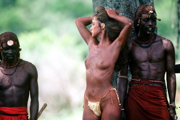 Naked natives of the Amazon