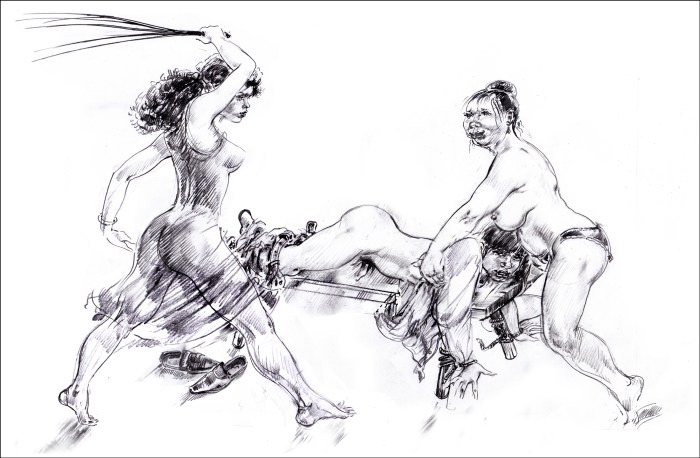 BDSM punishment of girls