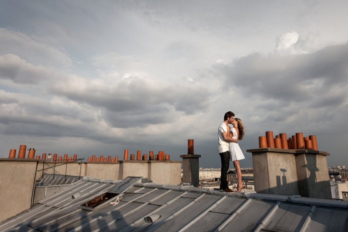Sunbathing naked private on the roof