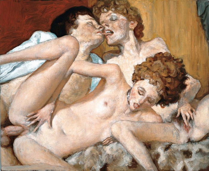 Erotic drawings with paints
