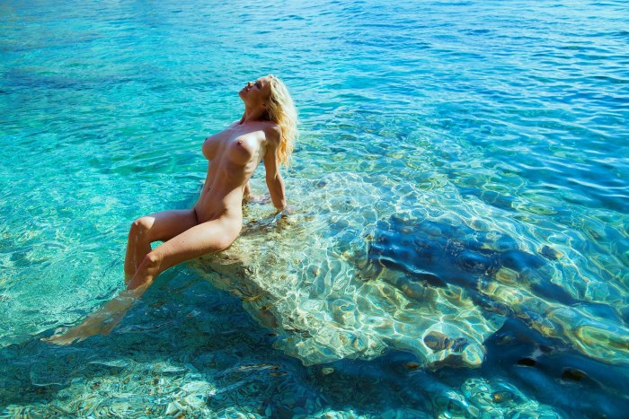 Girls beautiful lesbians on the beach