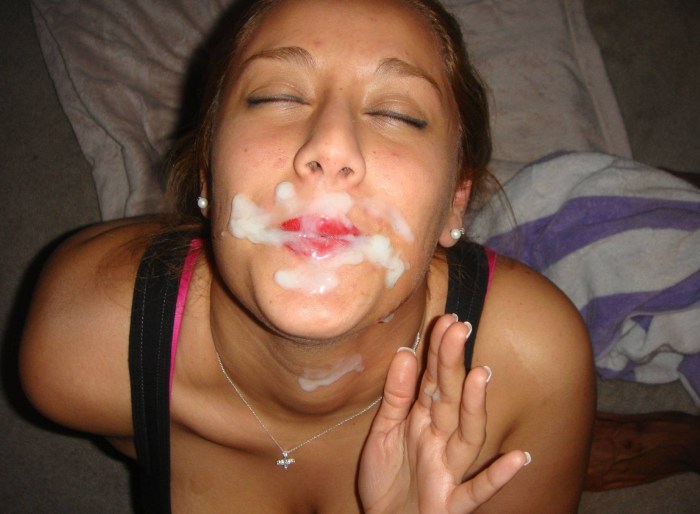 Girls with end on their face homemade