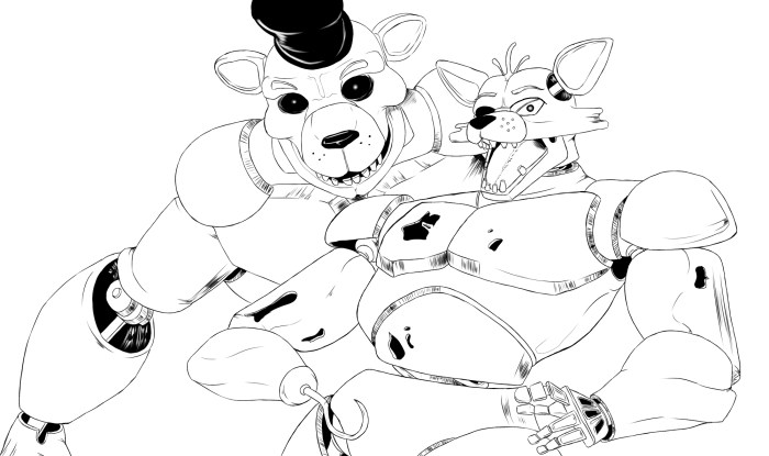 Mangle FNAF 1 in full growth