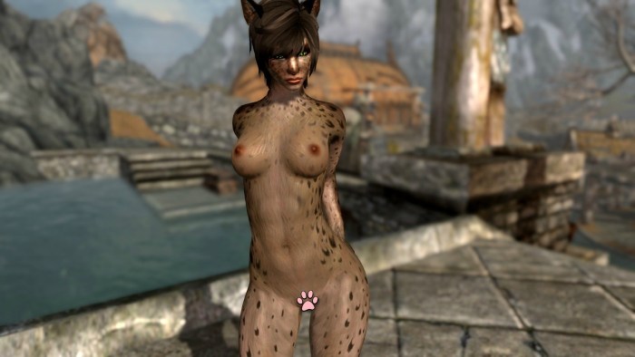 Naked Seran from Skyrim Naked