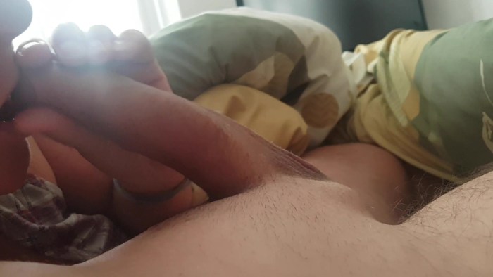 Huge cock under the table