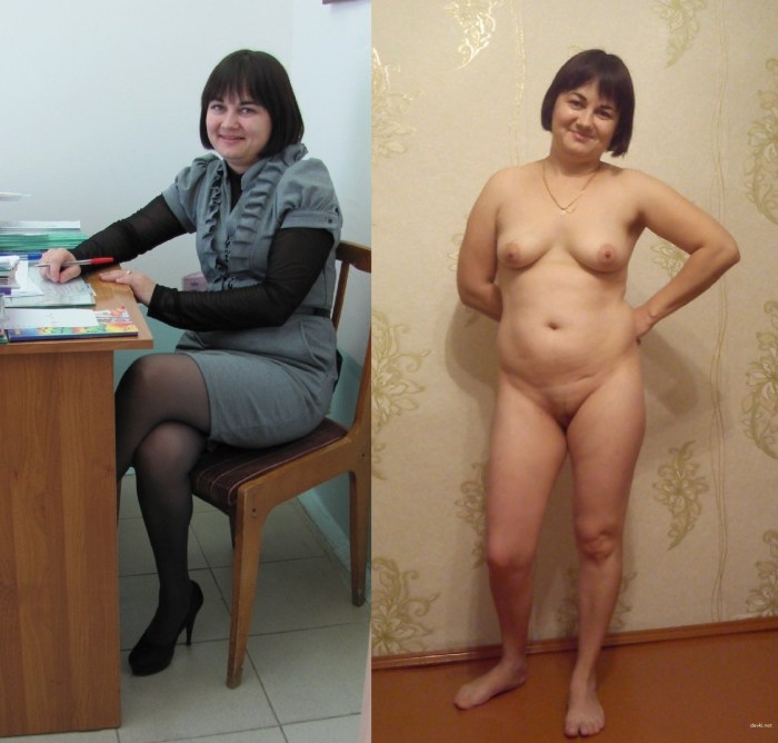 Women aged without clothing